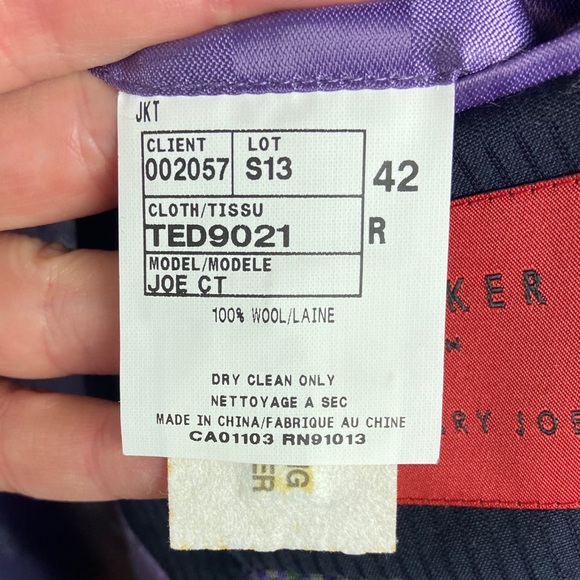 Ted Baker No Ordinary Joe 100% Wool Suit Navy Blue - Picture 4 of 16